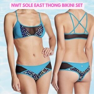 NWT Sole East Orchidbomb Sairee Top & Bottoms Set